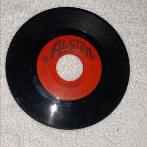Halston Heritage Black and Red Vinyl Record